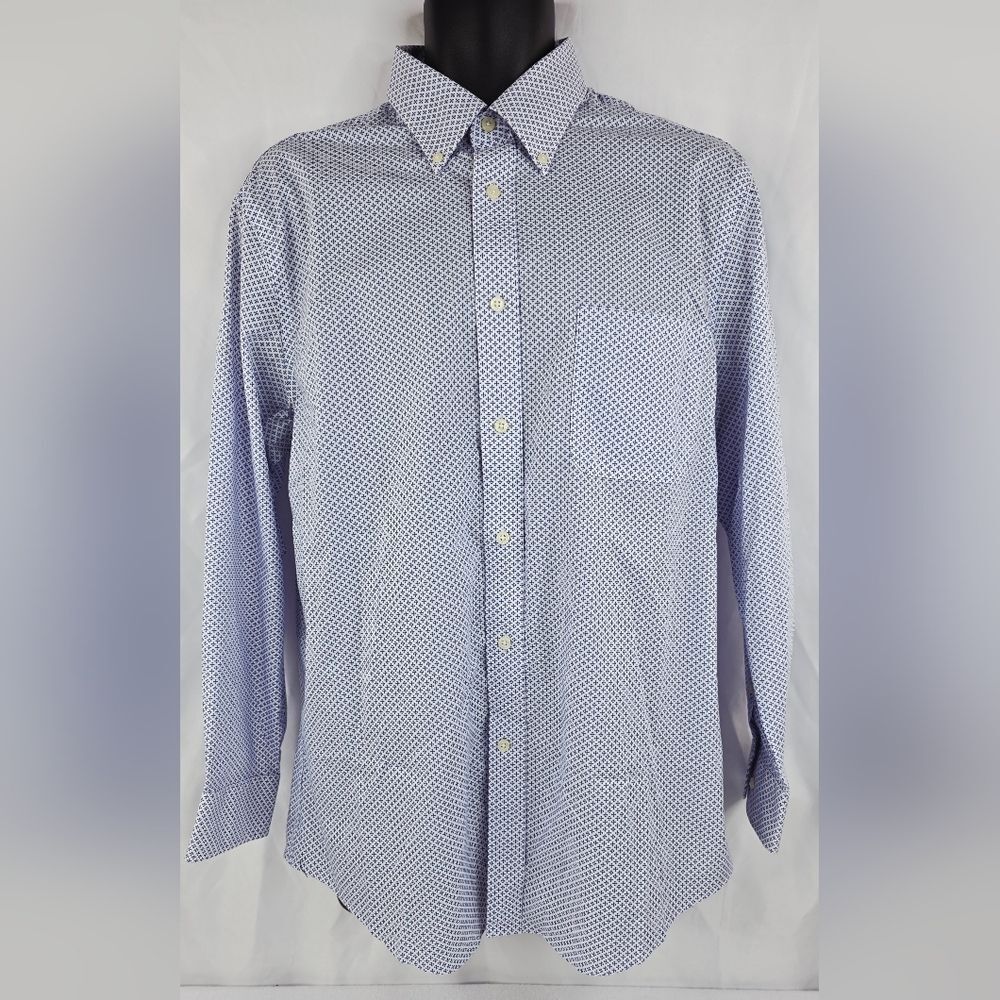 Lauren Ralph Lauren UltraFlex Regular Fit Cross Non-Iron Shirt Large W-1417